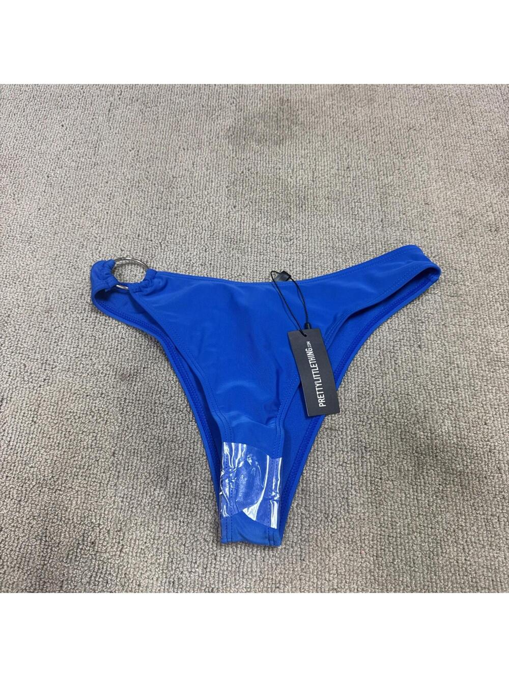 Pretty Little Thing Swimsuit Bottoms Blue Women’s Size 6 NWT